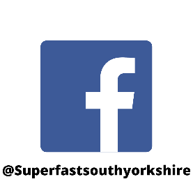 Facebook icon with @SuperfastSouthYorkshire handle
