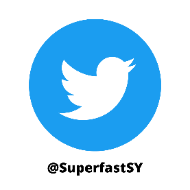 Twitter icon with @SuperfastSY handle